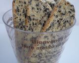 A picture of step 14 of Oil and Egg Free Okara Biscotti.