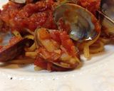 A picture of step 20 of Authentic Vongole Rosso Clam Pasta.