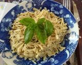 Foto del paso 3 de la receta: Fideos caseros a la crema de albahaca y ajo