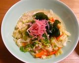 A picture of step 5 of Macrobiotic Tofu Tonkotsu Ramen.