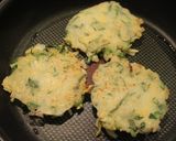 A picture of step 4 of Okonomiyaki-Style Rice Flour & Chinese Cabbage Patties for Toddlers.