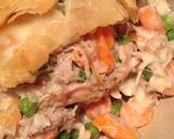 A picture of step 8 of Turkey and Dumplings Pot Pie.
