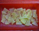 A picture of step 2 of Microwave-simmered Apples in Apple Bread.