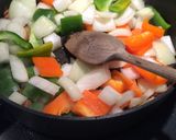 A picture of step 2 of Julie's Sausage Scallopini.