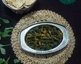 A picture of step 7 of Green Amaranth Leaves Sabji.