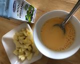Hình bước làm 1 của món Trứng omelette với táo
