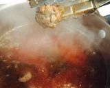 A picture of step 9 of Mexican Meatball Soup.