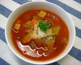 A picture of step 7 of Easy Minestrone made with Tomato Juice.