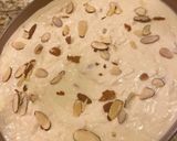 A picture of step 3 of Cassava Cake with Coconut and Pecans.