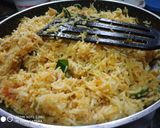 A picture of step 3 of Besan Gatta Pulao.