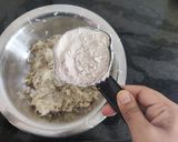 A picture of step 1 of Doodhi Muthiya.
