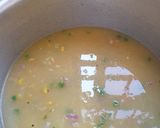 A picture of step 4 of Cornsoup#themechallenge.