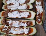 Töltött cukkini darált hússal recept fázis 3 fotója
