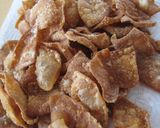 A picture of step 4 of Crispy Fried Gyoza Skins, Like Crispy Yakisoba Noodles.