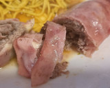Foto del paso 6 de la receta: Rollito de carne picada con jamón en dulce y queso