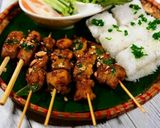 Hình bước làm 10 của món Bánh hỏi thịt nướng