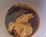 A picture of step 1 of Chunky Peanut Butter Dressing.