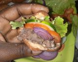 A picture of step 7 of Doughboys with veggies.