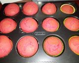 A picture of step 8 of Red velvet muffins#my Valentine's recipe#author marathon.