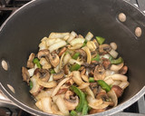 A picture of step 1 of Chicken Alfredo.