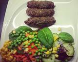 Minced beef skewer with assorted spices