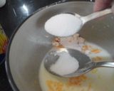 A picture of step 4 of My Peachy Custard and Whipped Cream 😀.
