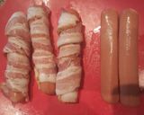 A picture of step 1 of Grilled Bacon Dogs.
