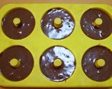 A picture of step 5 of Christmas or Valentine's Day Baked Chocolate Donuts.