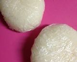 A picture of step 1 of Roly Poly & Simple Panda Character Bento.