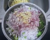 A picture of step 3 of Majadito Batido with Shredded Beef ('Charque' de Peceto).
