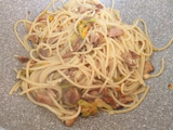 Spaghetti porcini e fiori di zucca