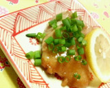 A picture of step 3 of Mentsuyu and Butter Chicken Sauté.