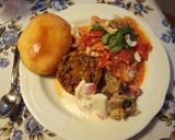 A picture of step 5 of Indian-Styled Salad with Coconuts and Baked Eggplants.