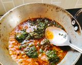 A picture of step 3 of Sarson ka saag 😋😋😋😋🥰🥰.