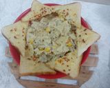 A picture of step 7 of Chicken cheese white sauce farfalle pasta.