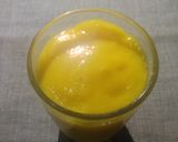 A picture of step 1 of Mango milk shake.