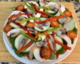 Foto del paso 2 de la receta: Coca de verduras y sardina ahumada