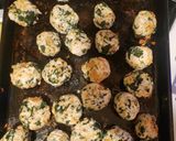 A picture of step 12 of Chicken Florentine Meatballs over Zucchini Noodles.