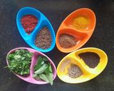 A picture of step 1 of Vegetable broken wheat Khichdi.