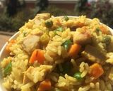 A picture of step 5 of Chicken fried rice.