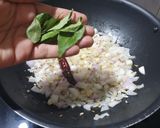 A picture of step 4 of Dal Palak.