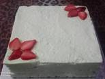 Cake puding busa / cake putri salju langkah memasak 11 foto