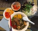 A picture of step 5 of Vietnamese Fish Cake Noodle Soup with Dill (Bún chả cá thìa là).