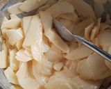 Une image de l'étape 2 de Moelleux  pommes / framboises.