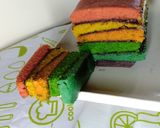 Foto langkah ke 12 dari resep Rainbow Cake tanpa SP.