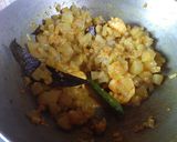 A picture of step 8 of Moong Dal Bori Lau Chingri Ghonto.