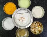 A picture of step 1 of Mango Halwa.
