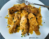 Foto del paso 9 de la receta: Pollo y secreto ibérico en salsa de sidra