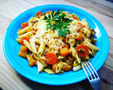 Foto del paso 14 de la receta: Macarrones con calabaza, zanahoria y carne picada especiadas