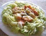 A picture of step 6 of Steamed Salmon and Cabbage with Cheese.